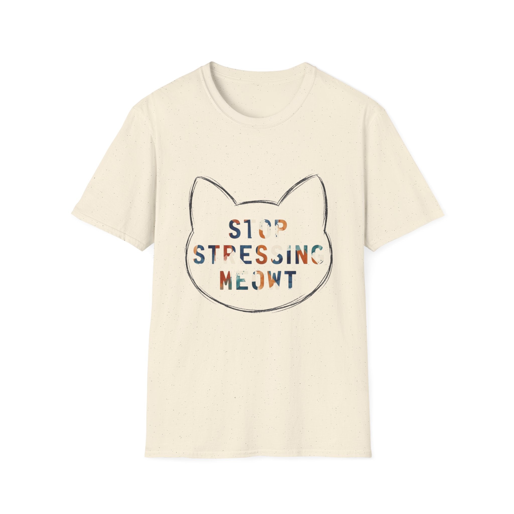 Stop Stressing Meowt Cat T-Shirt – Cute Relaxation Tee for Cat Lovers