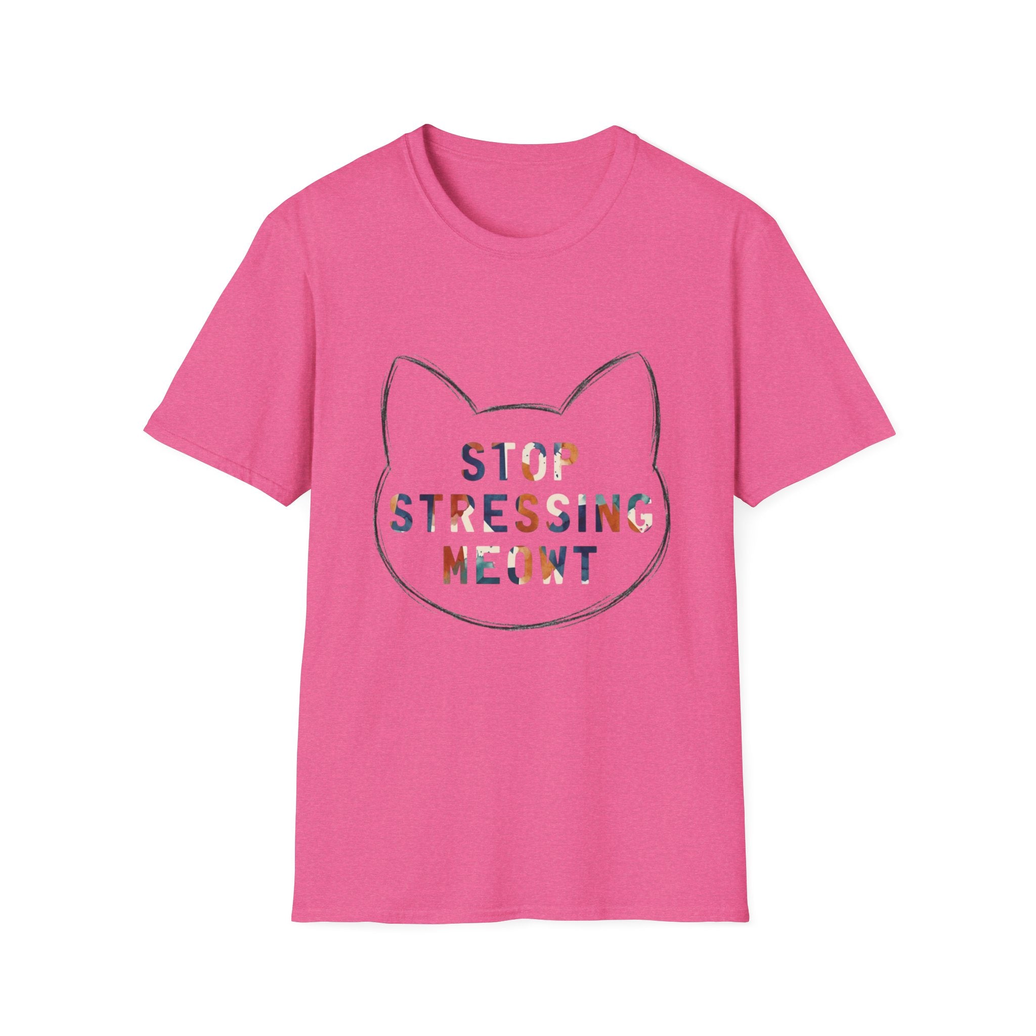 Stop Stressing Meowt Cat T-Shirt – Cute Relaxation Tee for Cat Lovers