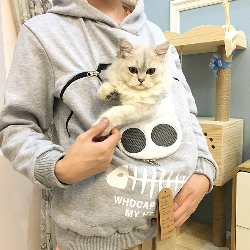 Women’s Cat-Pocket Sweatshirt Hoodie
