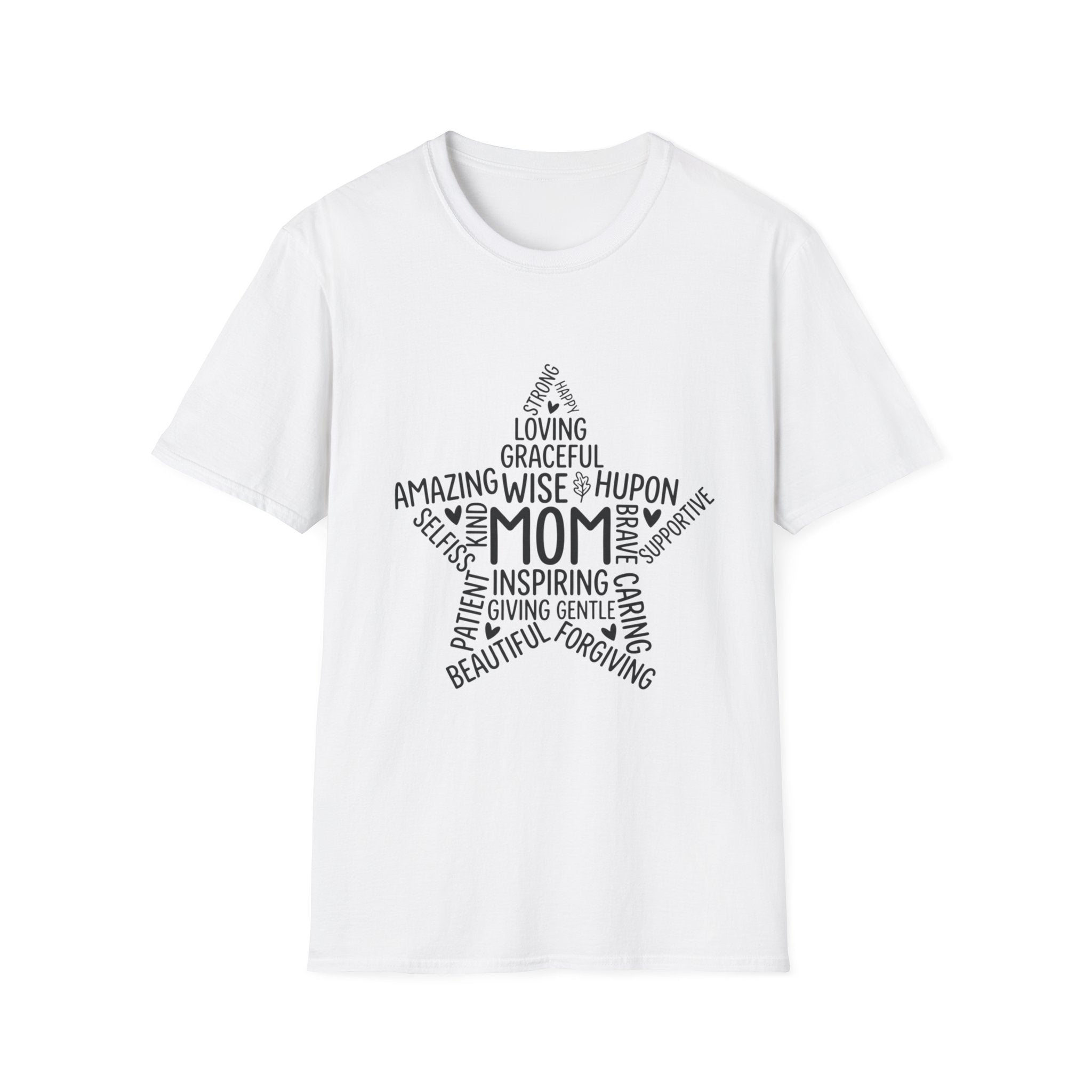 Mom Word Cloud Star T-Shirt — Inspirational Mother’s Day Shirt