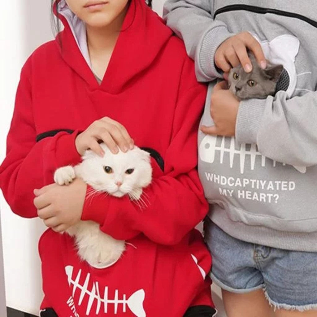 Women’s Cat-Pocket Sweatshirt Hoodie