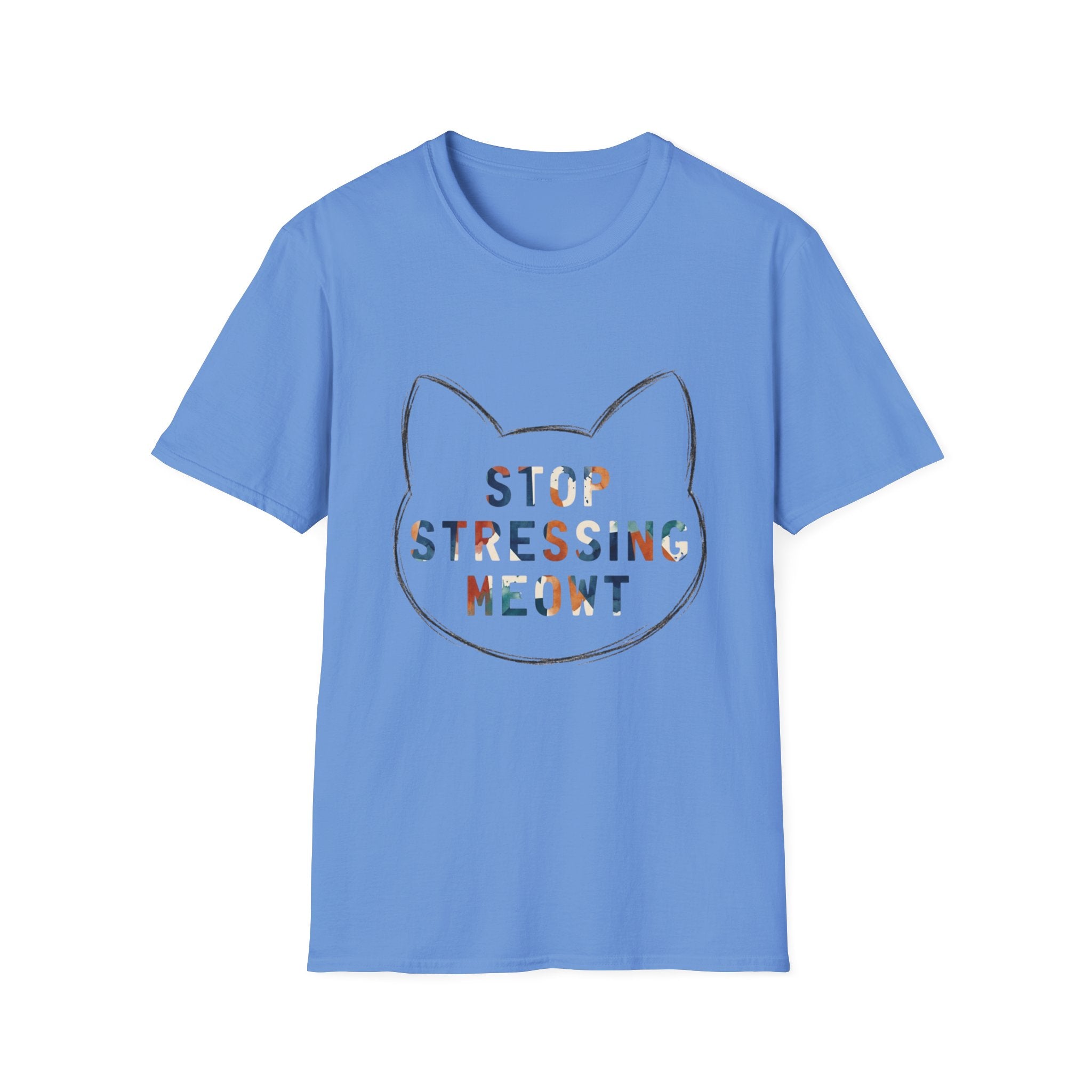 Stop Stressing Meowt Cat T-Shirt – Cute Relaxation Tee for Cat Lovers